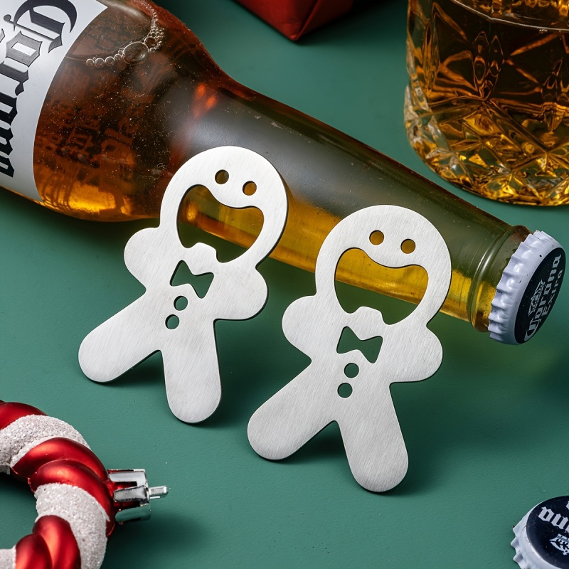 Kitchen Gadgets For Men - Pembuka Botol Gingerbread Man dari Baja