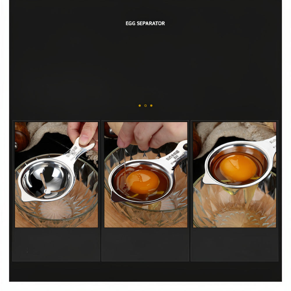 Kitchen Helper Gadgets - Alat Pemisah Kuning Telur dari Baja