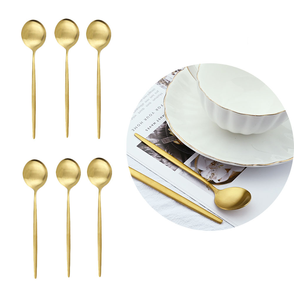 Kitchen Gadgets Gold - 6 buah teh baja tahan karat