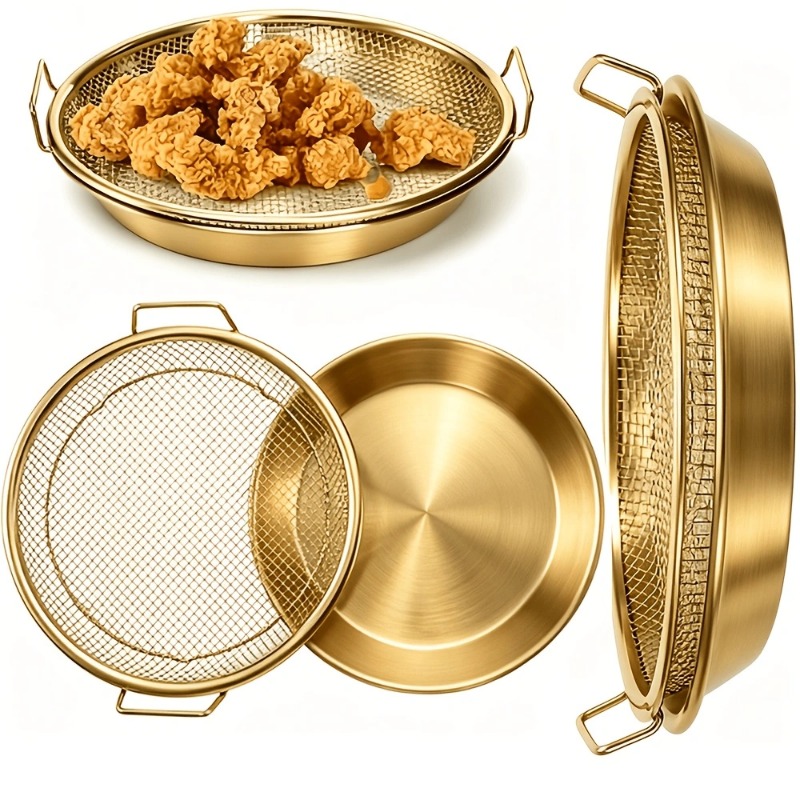 Rak Penggorengan Berat Tahan L - Kitchen Gadgets Gold ulasan dan harga