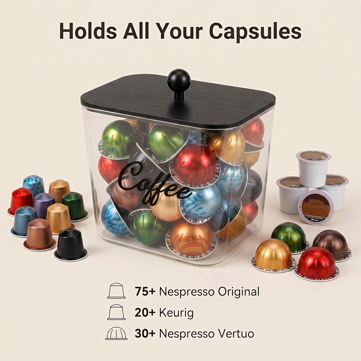 Tempat Penyimpanan Pod Kopi de - Kitchen Gadgets Organizer ulasan dan harga