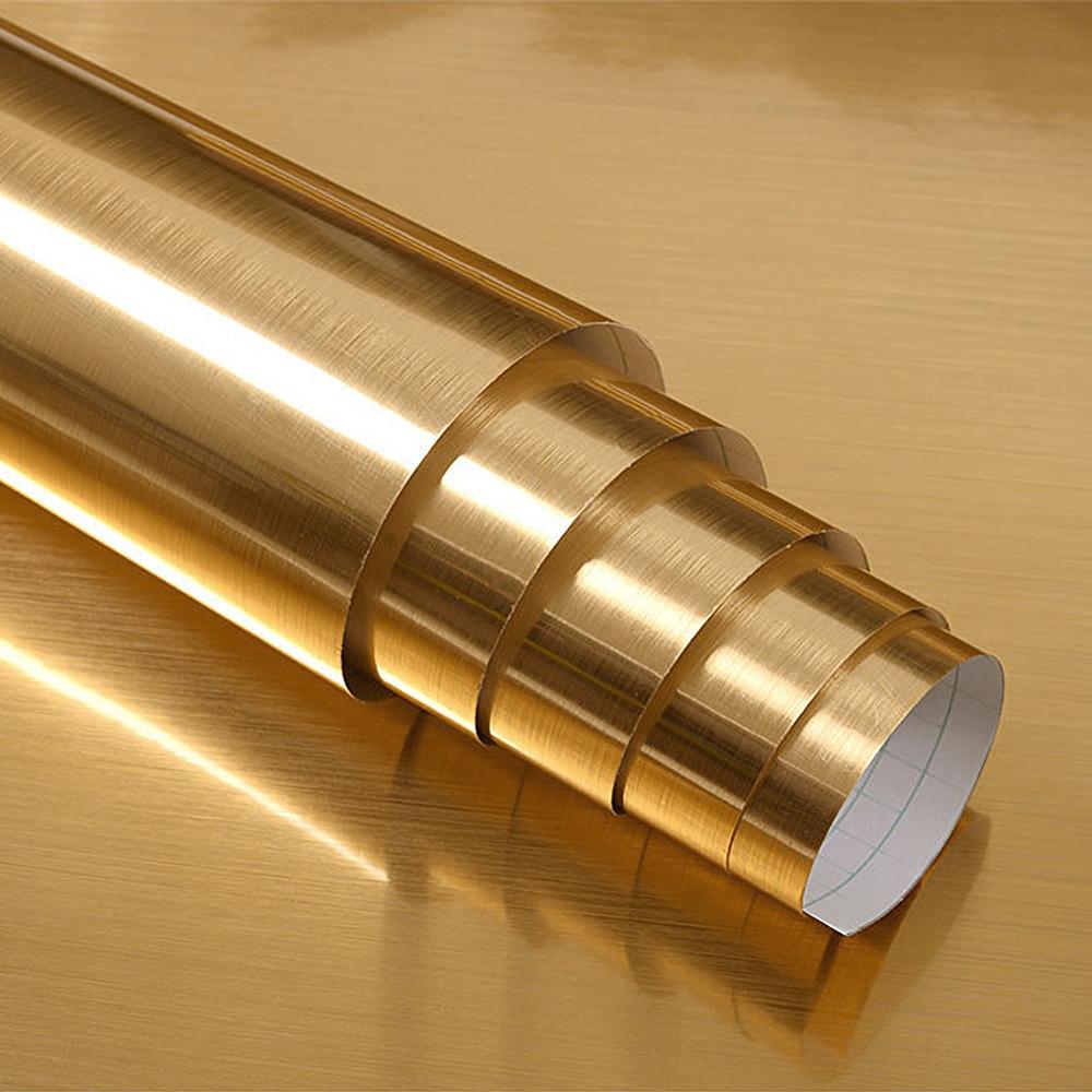 Wallpaper PVC Metalik Emas Per - Kitchen Gadgets Gold ulasan dan harga