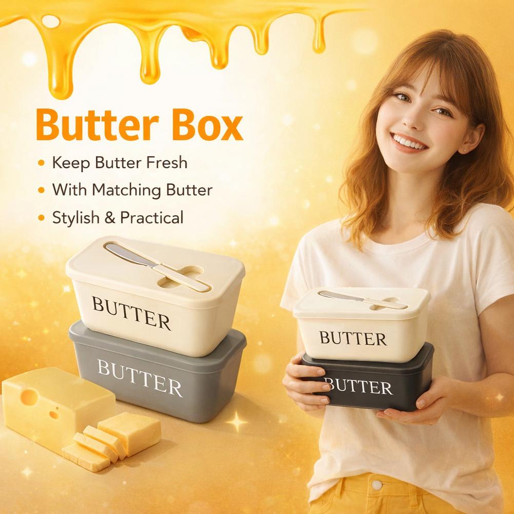 Tempat Mentega PP dengan Tutup - Kitchen Gadgets Organizer ulasan dan harga