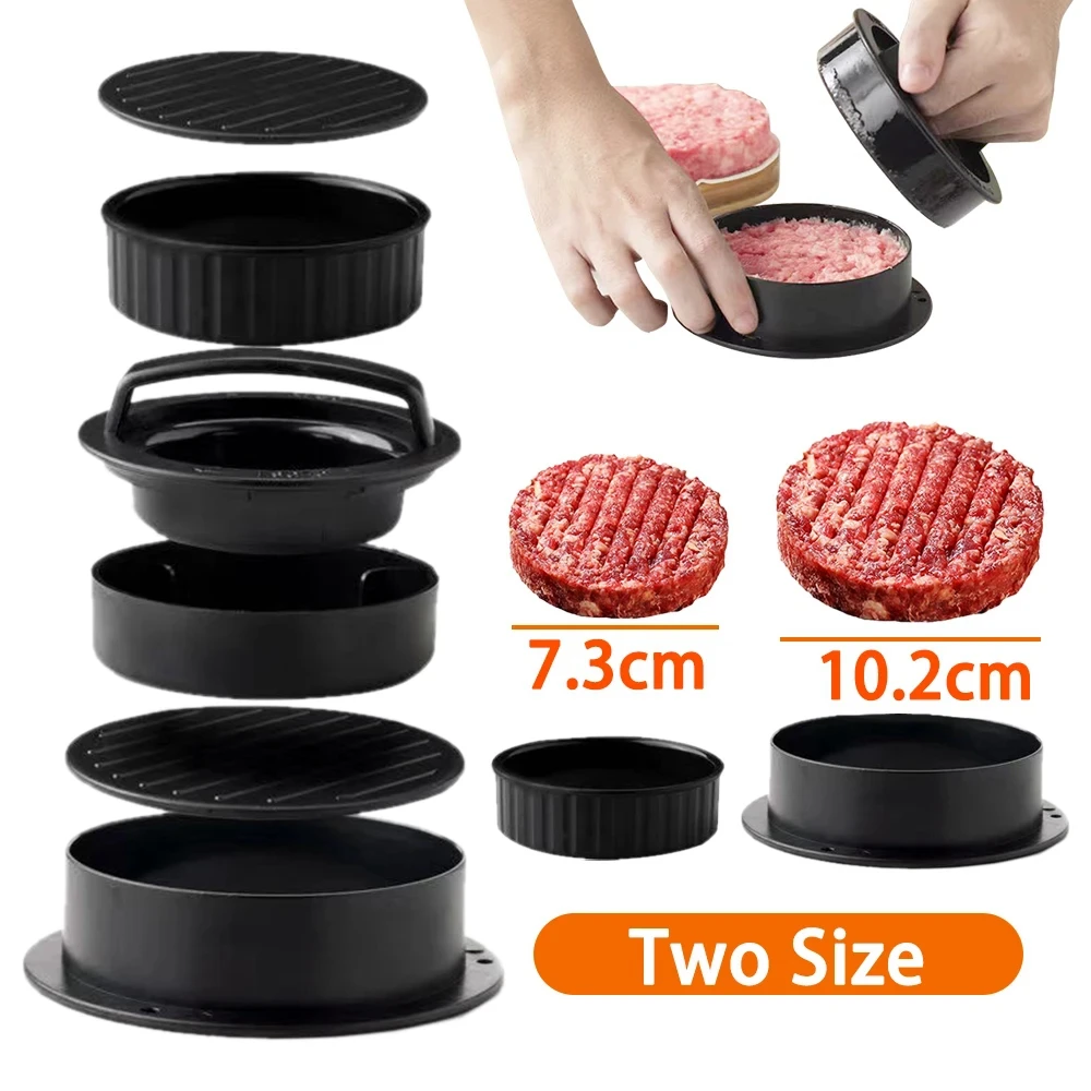 Roti Burger tekan daging bulat - Kitchen Helper Gadgets ulasan dan harga
